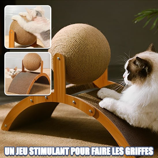 Griffoir pour chat et boule sisal pour chat - Paw Chat